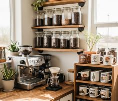 Bean to Bliss: Your Cozy Home Coffee Bar Setup!