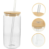 The Versatile Sip Tumbler | 500ml Clear Glass with Lid & Straw | Multi-Function Drinkware | The Roast Co.