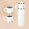 The Sharing Sip Thermos Set | 500ml Insulated Water Bottle with 3 Cups | Hot & Cold | The Roast Co.