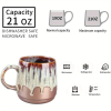 The Grand Brew Mug | 21oz Ceramic Coffee & Tea Cup | Gilt Beige & Blue | The Roast Co.