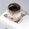 The Grand Brew Mug | 21oz Ceramic Coffee & Tea Cup | Gilt Beige & Blue | The Roast Co.