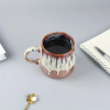 The Grand Brew Mug | 21oz Ceramic Coffee & Tea Cup | Gilt Beige & Blue | The Roast Co.