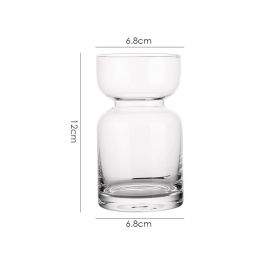 The Saturn Hourglass Glass Mug | 200ml Clear Coffee, Latte & Juice Tumbler | Handmade & Reusable | The Roast Co.