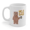 The "Number One Dad Bear" Coffee Mug | 11oz Ceramic for Dad | Lead & BPA-Free | The Roast Co.
