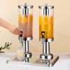 The Twin Serve Beverage Dispenser | 6L Dual Stainless Steel & Ice Cylinder | Hot & Cold Drinks | The Roast Co.