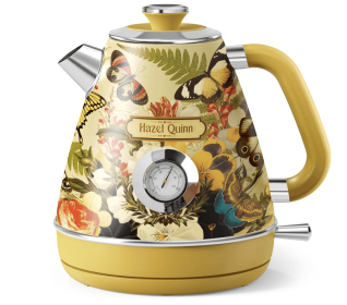 The Roast Co. Retro Floral Electric Kettle | 1.7L Fast Boil | BPA-Free Stainless Steel | The Roast Co.
