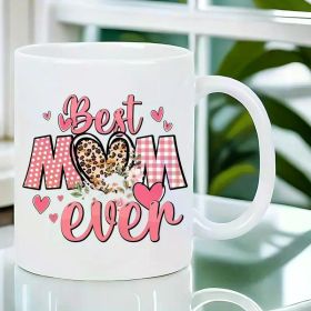 The "Best Mom Ever" Mug | Leopard Heart 11oz Ceramic | Insulated, Reusable & Hand Wash | The Roast Co.