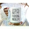 The "Not My Problem" Mug | Sarcastic & Sassy Ceramic | 11oz Funny Coffee Gift | The Roast Co.
