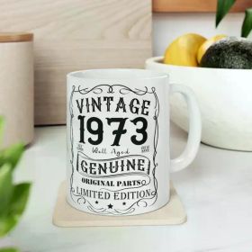The "Vintage 1973 - Genuine Original Parts" Mug | Limited Edition 11oz Ceramic | Birthday Gift | The Roast Co.