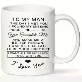 The "To My Man" Love Mug | Heartfelt 11oz Ceramic | Dishwasher & Microwave Safe | The Roast Co.