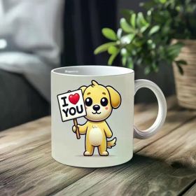 The "Paws & Affection" Coffee Mug | 11oz Ceramic Dog Showing Love Design | Valentine's & Birthday Gift | The Roast Co.