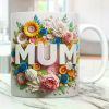 The "Blooming Mum" Floral Mug | 11oz 3D Ceramic | Perfect Mother's Day & Spring Gift | The Roast Co.