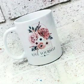 The "Love Yourself" Coffee Mug | Mental Health Awareness 11oz Ceramic | Positive & Uplifting | The Roast Co.