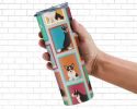 Lots of Tricolor Cardigan Corgi Stainless Steel Skinny Tumbler Vacuum Double Walled Reusable Insulated Tumbler Travel Cup for Coffee Cocktails Gift wi