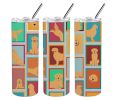 Lots of Golden Retriever Stainless Steel Skinny Tumbler Vacuum Double Walled Reusable Insulated Tumbler Travel Cup for Coffee Cocktails Gift with Lid
