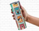Lots of Black and Silver German Shepherd Stainless Steel Skinny Tumbler Vacuum Double Walled Reusable Insulated Tumbler Travel Cup for Coffee Cocktail