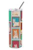 Lots of Wheaten Scottish Terrier Stainless Steel Skinny Tumbler Vacuum Double Walled Reusable Insulated Tumbler Travel Cup for Coffee Cocktails Gift w
