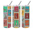 Lots of Fawn Italian Greyhound Stainless Steel Skinny Tumbler Vacuum Double Walled Reusable Insulated Tumbler Travel Cup for Coffee Cocktails Gift wit