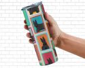 Lots of Scottish Terrier Stainless Steel Skinny Tumbler Vacuum Double Walled Reusable Insulated Tumbler Travel Cup for Coffee Cocktails Gift with Lid