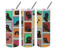 Lots of Black and Tan Cavalier King Charles Spaniel Stainless Steel Skinny Tumbler Vacuum Double Walled Reusable Insulated Tumbler Travel Cup for Coff