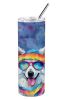 American Eskimo Hippie Dawg Stainless Steel Skinny Tumbler Vacuum Double Walled Reusable Insulated Tumbler Travel Cup for Coffee Cocktails Gift with L