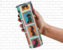 Lots of Black and Tan Dachshund Stainless Steel Skinny Tumbler Vacuum Double Walled Reusable Insulated Tumbler Travel Cup for Coffee Cocktails Gift wi