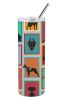 Lots of Doberman Pinscher Stainless Steel Skinny Tumbler Vacuum Double Walled Reusable Insulated Tumbler Travel Cup for Coffee Cocktails Gift with Lid