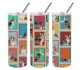 Lots of Blue Merle Welsh Cardigan Corgi Stainless Steel Skinny Tumbler Vacuum Double Walled Reusable Insulated Tumbler Travel Cup for Coffee Cocktails