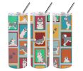 Lots of Grey Siberian Husky Stainless Steel Skinny Tumbler Vacuum Double Walled Reusable Insulated Tumbler Travel Cup for Coffee Cocktails Gift with L
