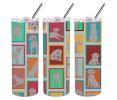 Lots of Grey Labrador Retriever Stainless Steel Skinny Tumbler Vacuum Double Walled Reusable Insulated Tumbler Travel Cup for Coffee Cocktails Gift wi