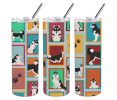Lots of Siberian Husky Stainless Steel Skinny Tumbler Vacuum Double Walled Reusable Insulated Tumbler Travel Cup for Coffee Cocktails Gift with Lid