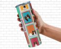 Lots of Tricolor Papillon Stainless Steel Skinny Tumbler Vacuum Double Walled Reusable Insulated Tumbler Travel Cup for Coffee Cocktails Gift with Lid
