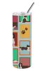Lots of Liver English Springer Spaniel Stainless Steel Skinny Tumbler Vacuum Double Walled Reusable Insulated Tumbler Travel Cup for Coffee Cocktails