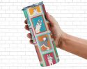 Lots of Grey Siberian Husky Stainless Steel Skinny Tumbler Vacuum Double Walled Reusable Insulated Tumbler Travel Cup for Coffee Cocktails Gift with L