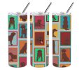 Lots of Chocolate Labrador Retriever Stainless Steel Skinny Tumbler Vacuum Double Walled Reusable Insulated Tumbler Travel Cup for Coffee Cocktails Gi