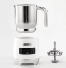5 in 1 pearl white electric milk foam LED touch control 0.4L/13.5oz cold foam 360¬∞, rotating base detachable cold and hot foam and steamer SUS304