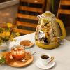 The Roast Co. Retro Floral Electric Kettle | 1.7L Fast Boil | BPA-Free Stainless Steel | The Roast Co.