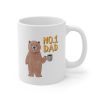 The "Number One Dad Bear" Coffee Mug | 11oz Ceramic for Dad | Lead & BPA-Free | The Roast Co.