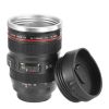 The "Focus & Sip" Camera Lens Mug | 13.6oz Stainless Steel Travel Cup | Photography Gift & Insulated | The Roast Co.