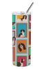 Lots of Liver English Springer Spaniel Stainless Steel Skinny Tumbler Vacuum Double Walled Reusable Insulated Tumbler Travel Cup for Coffee Cocktails