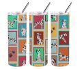 Lots of Harlequin Natural Ears Great Dane Stainless Steel Skinny Tumbler Vacuum Double Walled Reusable Insulated Tumbler Travel Cup for Coffee Cocktai