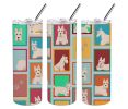 Lots of Wheaten Scottish Terrier Stainless Steel Skinny Tumbler Vacuum Double Walled Reusable Insulated Tumbler Travel Cup for Coffee Cocktails Gift w
