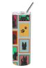 Lots of Scottish Terrier Stainless Steel Skinny Tumbler Vacuum Double Walled Reusable Insulated Tumbler Travel Cup for Coffee Cocktails Gift with Lid