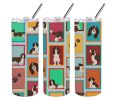 Lots of Liver English Springer Spaniel Stainless Steel Skinny Tumbler Vacuum Double Walled Reusable Insulated Tumbler Travel Cup for Coffee Cocktails