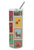Lots of Chocolate Chihuahua Stainless Steel Skinny Tumbler Vacuum Double Walled Reusable Insulated Tumbler Travel Cup for Coffee Cocktails Gift with L