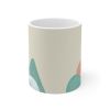 The "Horizon Hues" Abstract Landscape Coffee & Tea Mug | 11oz Durable Ceramic for Your Daily Brew | The Roast Co.