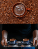 1450W automatic coffee machine capsule + coffee powder + milk foam 19Bar extraction mocha 3 in 1 half espresso 1 cup / 2 cup