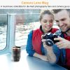 The "Focus & Sip" Camera Lens Mug | 13.6oz Stainless Steel Travel Cup | Photography Gift & Insulated | The Roast Co.