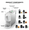 PSAC513F Multifunction Capsule Coffee Machine 19bar Fully Automatic Espresso 5in1 Hot / cold coffee Business Capsule Coffee DG ESE pod and coffee powd