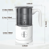 The "Velvet Froth" Electric Milk Frother | 450W Multi-Function for Hot & Cold Foam, Adjustable Temp & Thickness | BPA-Free | The Roast Co.